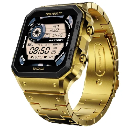 Image of Fire-Boltt Vintage Smartwatch 39.1mm (1.52 inch) TFT Display,