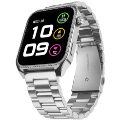 Fire-Boltt Xelor Luxury Stainless Steel Smart Watch. 1.78\' AMOLED, Always-On Display, 368 * 448 px Resolution, Bluetooth Calling, 75 HZ Refresh Rate