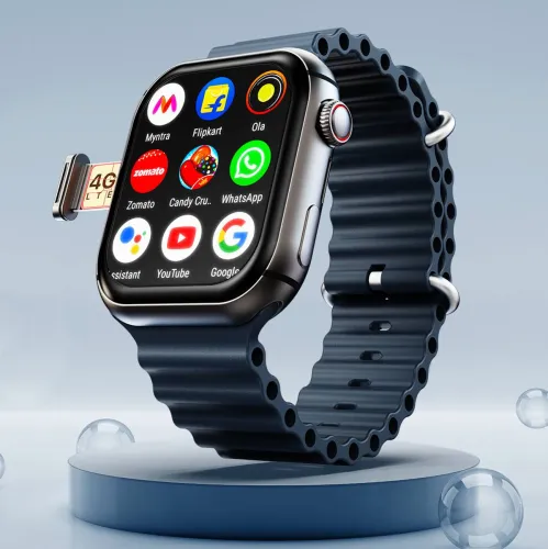 Image of Fire-Boltt Dream 4G LTE Android Smartwatch Aqua Surge
