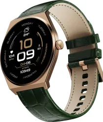 Fire-Boltt Legacy Nova 1.43 inch Ultra Slim AMOLED Wireless Charging Rotating Crown BT Call Smartwatch (Jade Green Strap, Free Size)