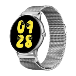 Fire-Boltt Ninja Talk Metal Edition Smartwatch (Silver SS Strap, 1.39)