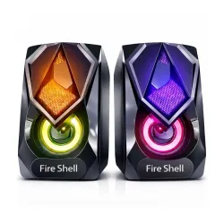 Fireshell 6W Stereo USB Computer Speakers