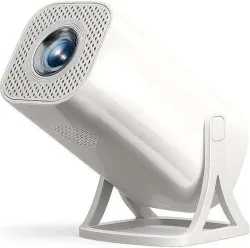 Fire Turtle Lightbeam Smart Portable Projector, 4K Support & Native 720p HD - Off White