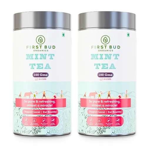 Image of First Bud Organics Mint Tea - 100g (Pack of 2