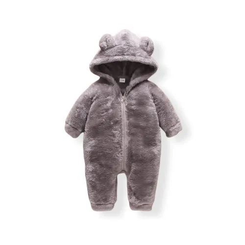Image of First Kick Unisex Baby Flannel Jumpsuit Classical Style Cosplay Clothes 