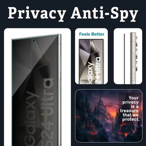 Image of FIRST MART Privacy Tempered Glass Samsung S24 Ultra