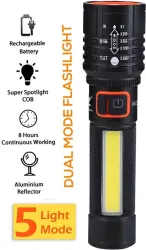 FIRSTLIKE 5Mode Rechargeable LED Flashlight