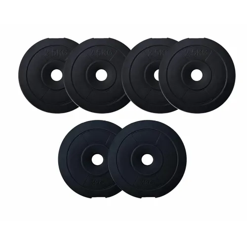 Image of FitBox Sports Pack of 6 PVC Weight Plates 16kg