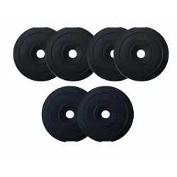 FitBox Sports Pack of 6 PVC Weight Plates 16kg