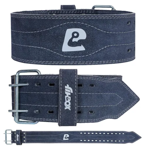 Image of FitBox Sports Pro Weightlifting Belt – Suede Leather Gym Belt for Heavy Lifting, Squats, Deadlifts – Strong Back Support