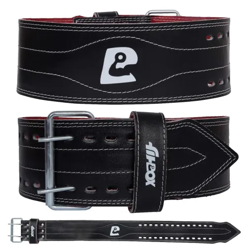 Image of FitBox Sports Pro Weightlifting Belt – Leather Gym Belt for Heavy Lifting