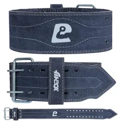 FitBox Sports Pro Weightlifting Belt – Suede Leather Gym Belt for Heavy Lifting, Squats, Deadlifts – Strong Back Support