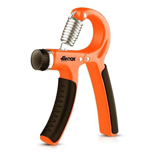 Image of FitBox Sports Steel Alloy Adjustable Hand Grip Strengthener (10Kg-40Kg) Finger Excerciser,