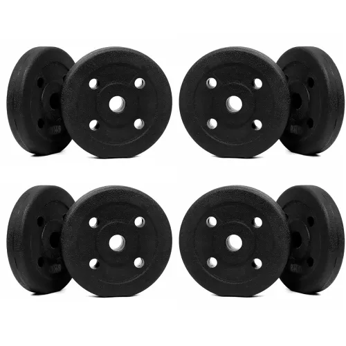 Image of FitBox Sports 16kg Button Shaped Weight Plates (2kg * 8)
