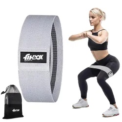 FitBox Sports Fabric Resistance Band, Loop Hip Band for Women