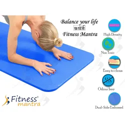 Fitness Mantra Ethylene Vinyl Acetate Yoga Mat For Gym Workout And Yoga Exercise With 6Mm Thickness, Anti-Slip Yoga Mat 