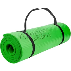 Fitness Mantra® 6mm Yoga Mat with Carrying Strap for Gym Workout and Yoga Exercise Anti-Slip Yoga Mat for Men & Women Fi