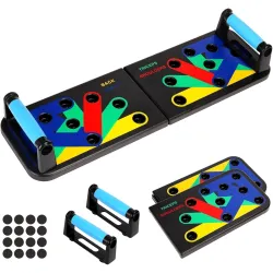 Fitness Mantra® 15 in 1 Push-up Board for Men & Women |Pushup bar|Gym equipment|Push Up Stand|Chest workout equipment|