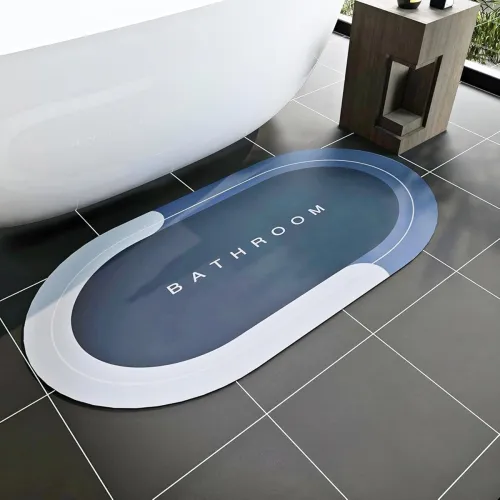 Image of Fitness Mantra® Non Slip, Quick Dry Bath Mat for Door/Room/Bathroom/Kitchen/Lobby |