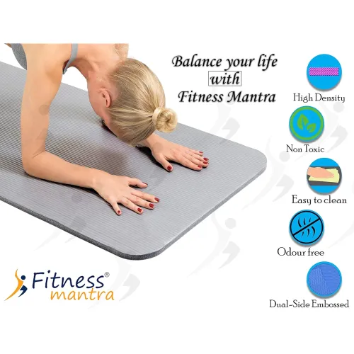 Image of Fitness Mantra® Yoga Mat for Gym 