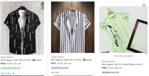 Image of Fitoda Fashion Casual Shirts at Starting @ ₹194