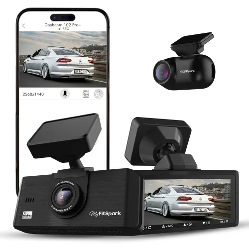 Image of FitSpark DC-102 PRO+ 2.7K Dual Dash Camera