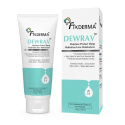 Fixderma Dewrav Deep Hydration Face Moisturizer with Cocoa & Shea Butter for Dry Skin - 50gm