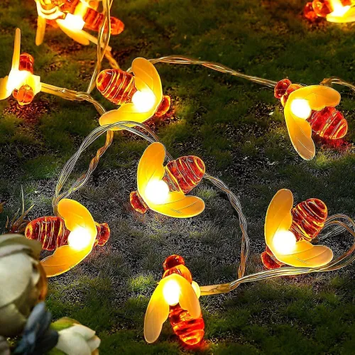 Image of FIZZYTECH 15 LEDs 3 m Yellow Steady Butterfly Rice Lights (Pack of 1)