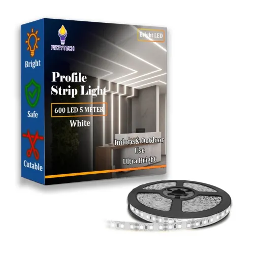 Image of fizzytech 5M White LED Strip Light 600 LEDs