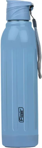 Image of FLAIR Arrow 900 Steel Insulated Water 650 ml Plastic Bottle (Pack of 1, Blue)