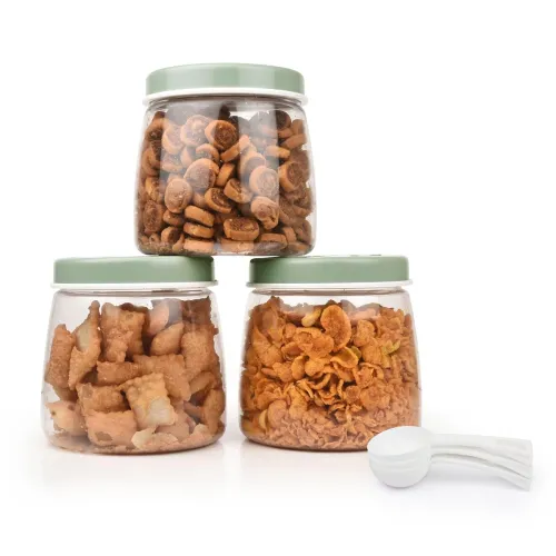 Image of FLAIR Cubics BPA-Free PET Plastic Airtight Food Storage Containers Set of 3