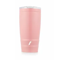 FLAIR Moka Vacuum Insulated Coffee Mug 500ml -Pink, Hot & Cold, Leak-Proof, Easy to Clean, Travel Mug