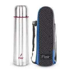 Flair Power Insulated Steel Bottle | Upto 24 Hours Hot & Cold | Leakproof, BPA-Free, Tough & Durable, Copper Coated-Double Walled, Rust Free Water Bottle (500 ml,Purple)