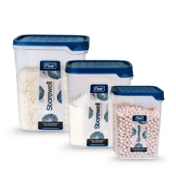 FLAIR Storewell Square Plastic Food Storage Container Set
