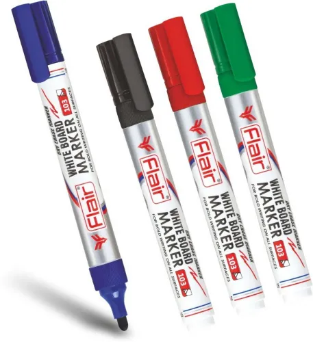 Image of FLAIR White Board Marker (Set of 4, Multicolor)
