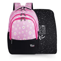 Flamingo 3 Compartment Backpack with a RAIN COVER