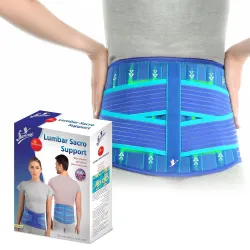 Flamingo Premium Lumbar Sacro Support Belt for Lower Back Pain Relief | Lumbar Support Belt for Sciatica, Slipped Disc & Spine Support | Orthopedic Back Brace for Posture Correction | Men & Women | Size - Small