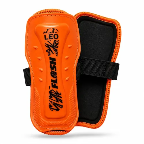Image of Flash Leo Shin Guards Professional Impact Protection for Training and Sparring | Adjustable Fit | Combat Sports Gear (Si