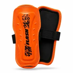 Flash Leo Shin Guards Professional Impact Protection for Training and Sparring | Adjustable Fit | Combat Sports Gear (Size-M)
