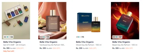 Image of Flat @₹399 Bella Vita Organic Perfumes 