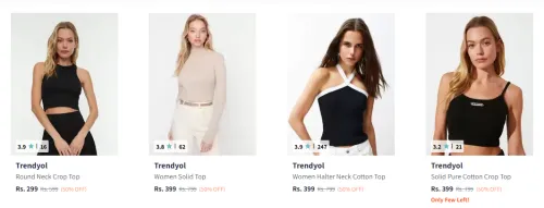 Image of Flat 50% Discount on Trendyol Womens Tops