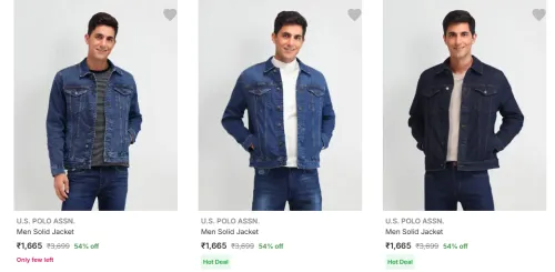 Image of Flat 54% Discount on U. S. Polo Assn Men's Jackets