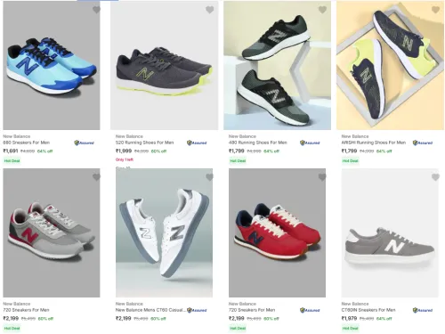Image of Flat 60-65% off on New Balance shoes