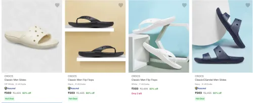 Image of Flat 60% Discount on Crocs Men’s Slippers & Flip Flops