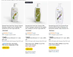 Flat 60% Off On Patanjali Shampoo