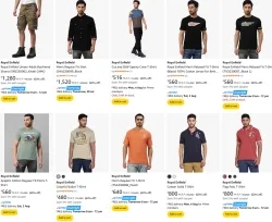 Flat 60% off on Royal Enfield Mens clothing