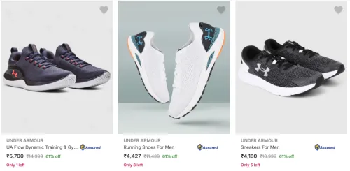 Image of Flat 61% Off on Under Armour Men’s Shoes