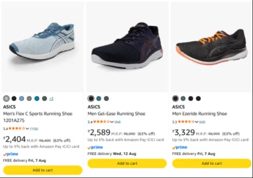 Image of Flat 63% Off Asics Men's Shoes