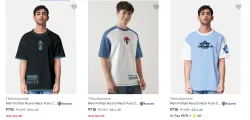 Flat 64% Discount on Thecrazymonk Mens T-Shirts