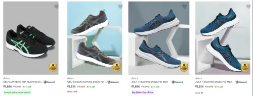 Image of Flat 67% Off Asics Men’s Sports Shoes 